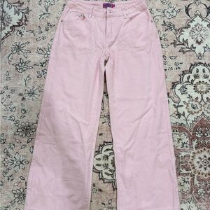 Edikted Light Pink Denim Pants